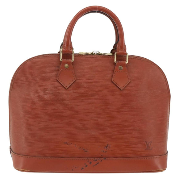 LOUIS VUITTON Epi Alma Hand Bag Brown M52143 LV Auth LNZ957