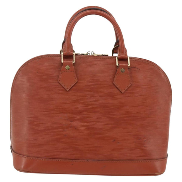 LOUIS VUITTON Epi Alma Hand Bag Brown M52143 LV Auth LNZ957