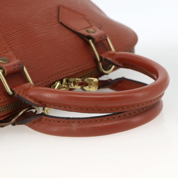 LOUIS VUITTON Epi Alma Hand Bag Brown M52143 LV Auth LNZ957