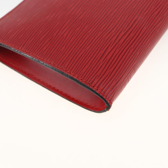 LOUIS VUITTON Epi Pochette Accessoires Pouch Red M52947 LV Auth LNZ958