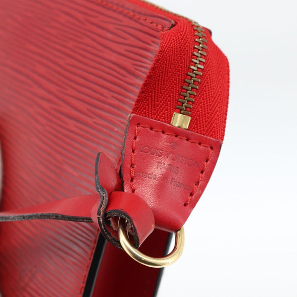 LOUIS VUITTON Epi Pochette Accessoires Pouch Red M52947 LV Auth LNZ958