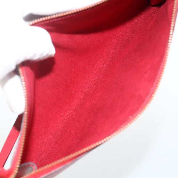 LOUIS VUITTON Epi Pochette Accessoires Pouch Red M52947 LV Auth LNZ958