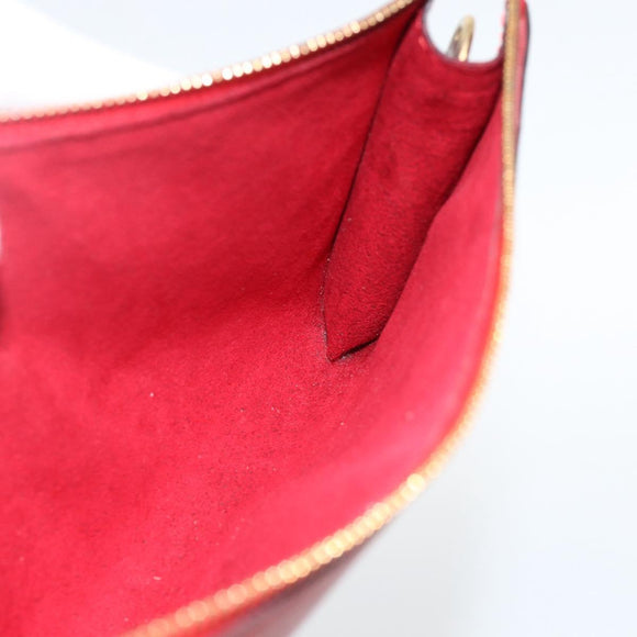 LOUIS VUITTON Epi Pochette Accessoires Pouch Red M52947 LV Auth LNZ958
