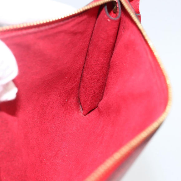 LOUIS VUITTON Epi Pochette Accessoires Pouch Red M52947 LV Auth LNZ958
