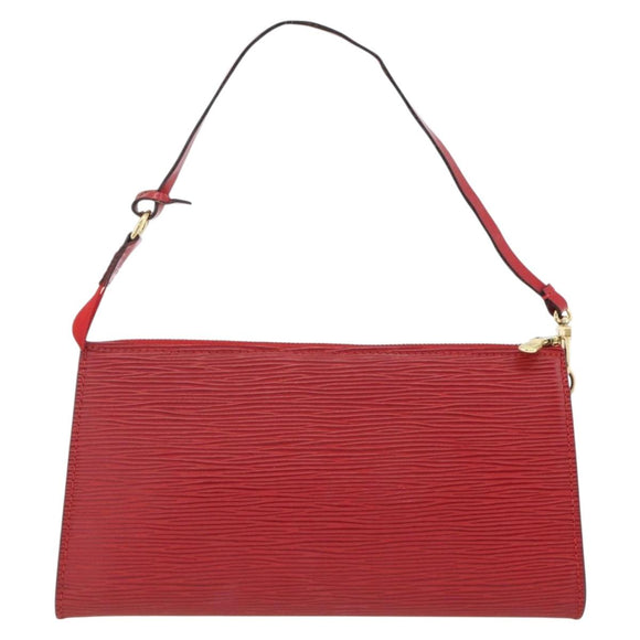 LOUIS VUITTON Epi Pochette Accessoires Pouch Red M52947 LV Auth LNZ958