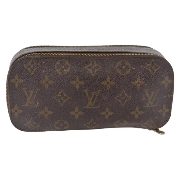 LOUIS VUITTON Monogram Trousse Blush GM Cosmetic Pouch M47505 LV Auth LNZ964