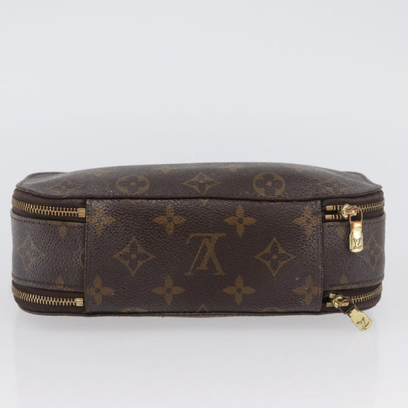 LOUIS VUITTON Monogram Trousse Blush GM Cosmetic Pouch M47505 LV Auth LNZ964
