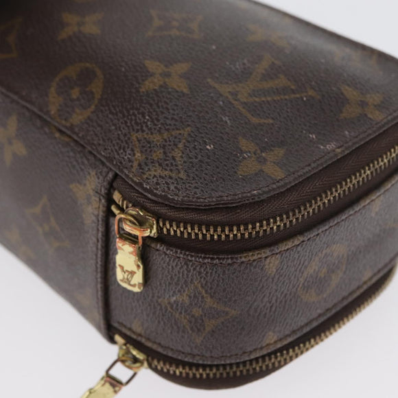 LOUIS VUITTON Monogram Trousse Blush GM Cosmetic Pouch M47505 LV Auth LNZ964
