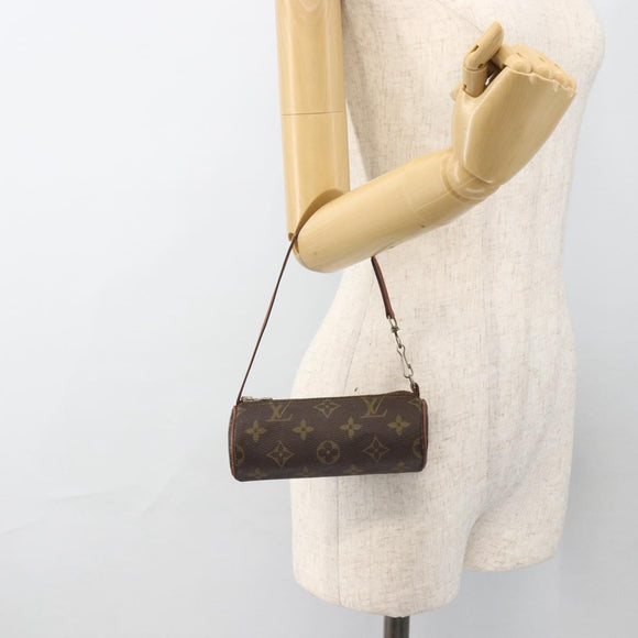 LOUIS VUITTON Monogram Papillon Pouch LV Auth LNZ968