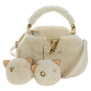 LOUIS VUITTON LV SKI Cozygram Capucines MINI Bag Wool Beige M26324 Auth LNZ969SM-1