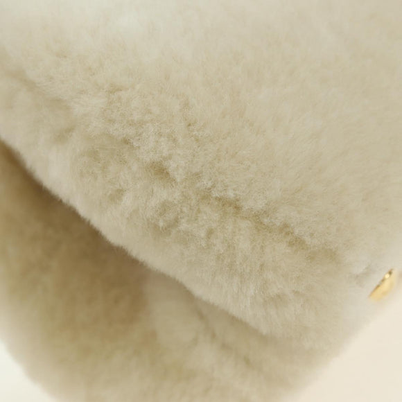 LOUIS VUITTON LV SKI Cozygram Capucines MINI Bag Wool Beige M26324 Auth LNZ969SM