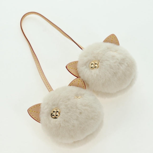 LOUIS VUITTON LV SKI Cozygram Capucines MINI Bag Wool Beige M26324 Auth LNZ969SM