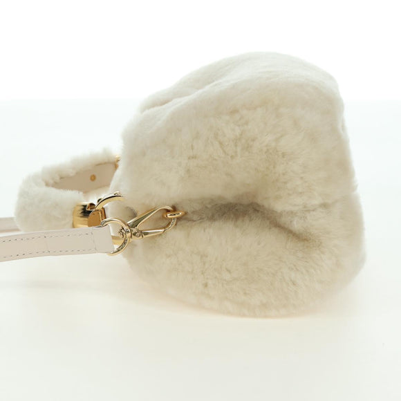 LOUIS VUITTON LV SKI Cozygram Capucines MINI Bag Wool Beige M26324 Auth LNZ969SM