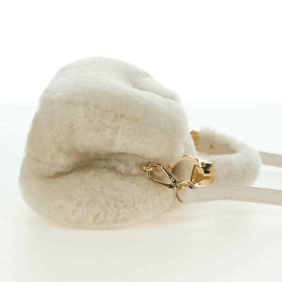 LOUIS VUITTON LV SKI Cozygram Capucines MINI Bag Wool Beige M26324 Auth LNZ969SM