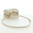 LOUIS VUITTON LV SKI Cozygram Capucines MINI Bag Wool Beige M26324 Auth LNZ969SM-8