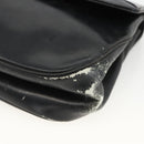 Christian Dior Trotter Canvas Hand Bag Leather Black Gold Auth LNZ970-9
