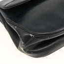 Christian Dior Trotter Canvas Hand Bag Leather Black Gold Auth LNZ970-14