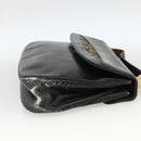 Christian Dior Trotter Canvas Hand Bag Leather Black Gold Auth LNZ970-4