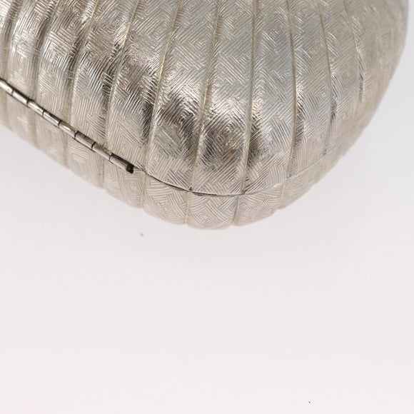 BALLY Chain Shoulder Bag metal Champagne Gold Auth LNZ971