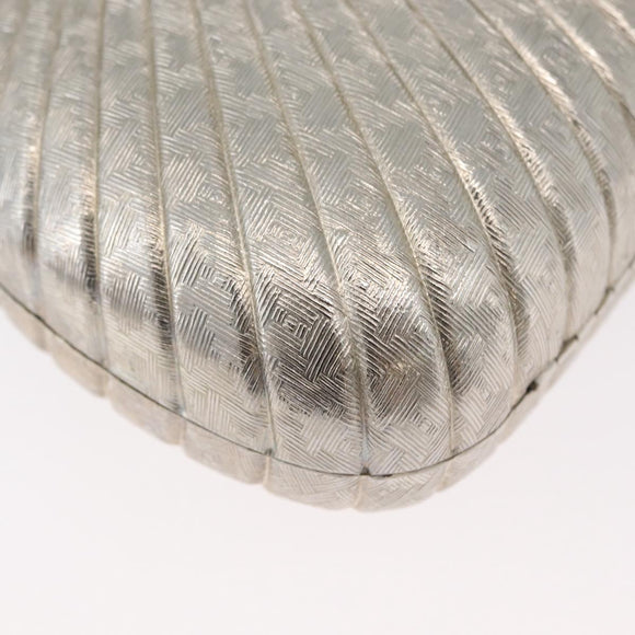 BALLY Chain Shoulder Bag metal Champagne Gold Auth LNZ971