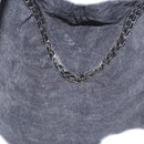 BALLY Chain Shoulder Bag metal Champagne Gold Auth LNZ971-18