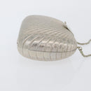 BALLY Chain Shoulder Bag metal Champagne Gold Auth LNZ971-3