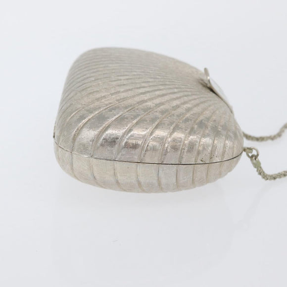 BALLY Chain Shoulder Bag metal Champagne Gold Auth LNZ971