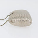 BALLY Chain Shoulder Bag metal Champagne Gold Auth LNZ971-4