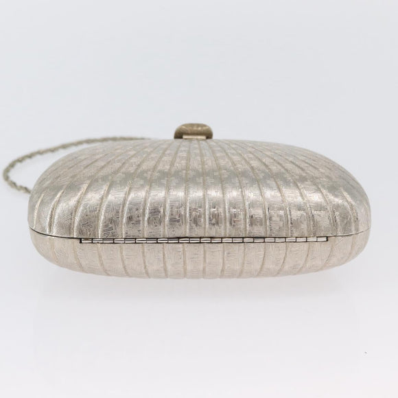 BALLY Chain Shoulder Bag metal Champagne Gold Auth LNZ971