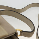 Salvatore Ferragamo Vala Hand Bag Suede 2way Beige Gold Auth LNZ972-14