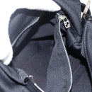 FENDI Mamma Baguette Schoudertas Nylon Zwart Zilver Auth LNZ973-22