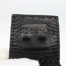 FENDI Mamma Baguette Schoudertas Nylon Zwart Zilver Auth LNZ973-12