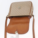 CELINE Macadam Canvas Shoulder Bag PVC Beige Gold Auth LNZ975-10