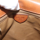 CELINE Macadam Canvas Shoulder Bag PVC Beige Gold Auth LNZ975-18