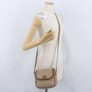 CELINE Macadam Canvas Shoulder Bag PVC Beige Gold Auth LNZ975-23