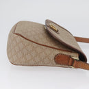 CELINE Macadam Canvas Shoulder Bag PVC Beige Gold Auth LNZ975-3
