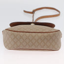 CELINE Macadam Canvas Shoulder Bag PVC Beige Gold Auth LNZ975-5