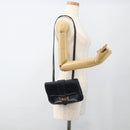 GUCCI Shoulder Bag Leather Navy Gold Auth LNZ977-21