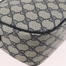 GUCCI GG Supreme Sherry Line Shoulder Bag PVC Navy Gold 89 02 032 Auth LNZ978-16