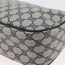 GUCCI GG Supreme Sherry Line Shoulder Bag PVC Navy Gold 89 02 032 Auth LNZ978-17