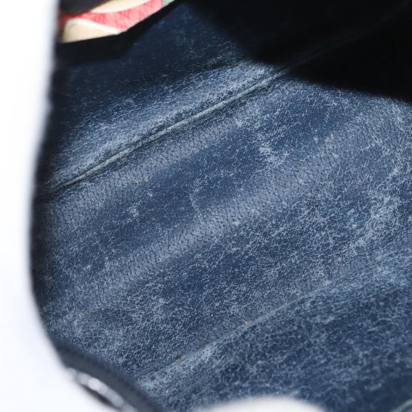 GUCCI GG Supreme Sherry Line Shoulder Bag PVC Navy Gold 89 02 032 Auth LNZ978