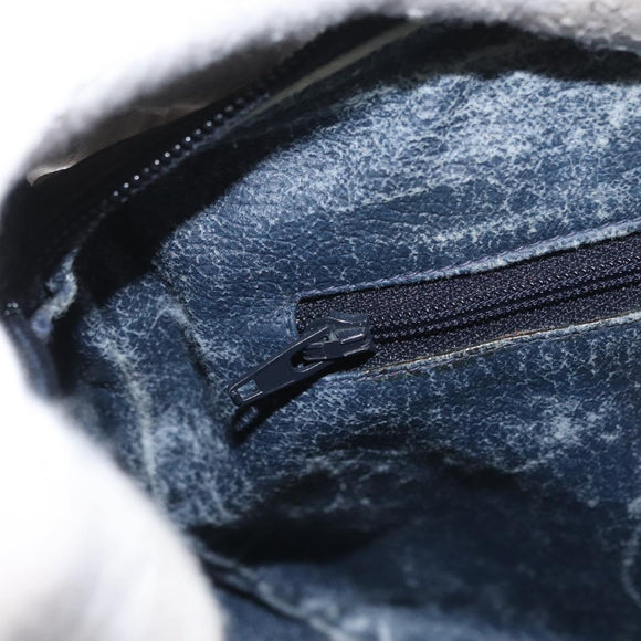 GUCCI GG Supreme Sherry Line Shoulder Bag PVC Navy Gold 89 02 032 Auth LNZ978