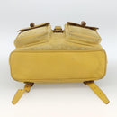 GUCCI Bamboo Backpack Suede Yellow Gold 003 2058 0016 Auth LNZ979A-5