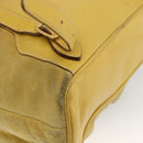 GUCCI Bamboo Backpack Suede Yellow Gold 003 2058 0016 Auth LNZ979A-18