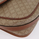 CELINE Macadam Canvas Shoulder Bag PVC Beige Gold Auth LNZ981-14