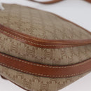 CELINE Macadam Canvas Shoulder Bag PVC Beige Gold Auth LNZ981-17