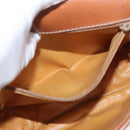 CELINE Macadam Canvas Shoulder Bag PVC Beige Gold Auth LNZ981-22