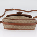 CELINE Macadam Canvas Shoulder Bag PVC Beige Gold Auth LNZ981-5