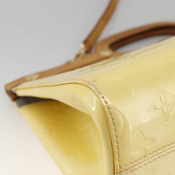 LOUIS VUITTON Monogram Vernis Roxbury Drive Tas 2Way Perle M91374 Auth LNZ982