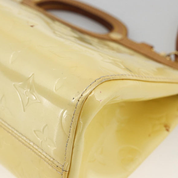 LOUIS VUITTON Monogram Vernis Roxbury Drive Tas 2Way Perle M91374 Auth LNZ982